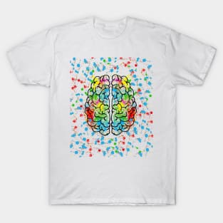 funny beautiful colorful mind for designers geniuses T-Shirt